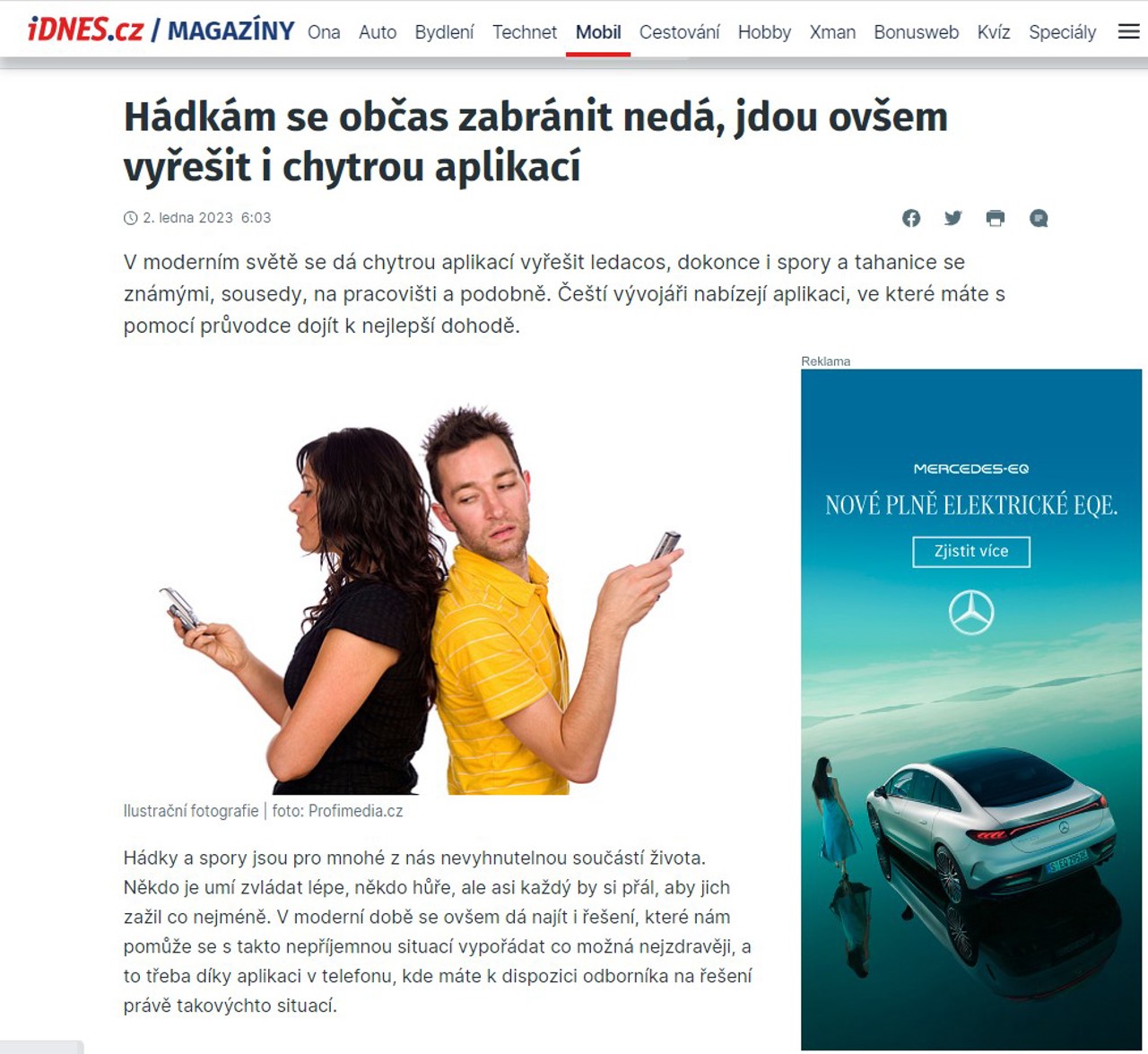 Takhle o nás napsali na portálu iDnes: